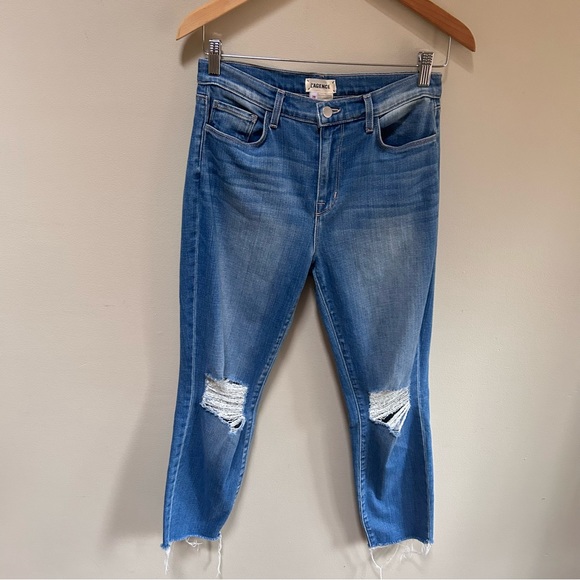L’ AGENCE~Distressed El Matador Slim High-Rise Raw Hem in Eastern Jeans size 28 - Picture 14 of 16